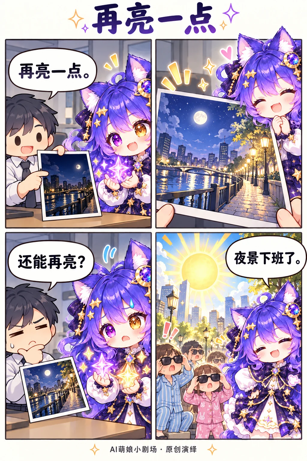 再亮一点,虚构四格漫画