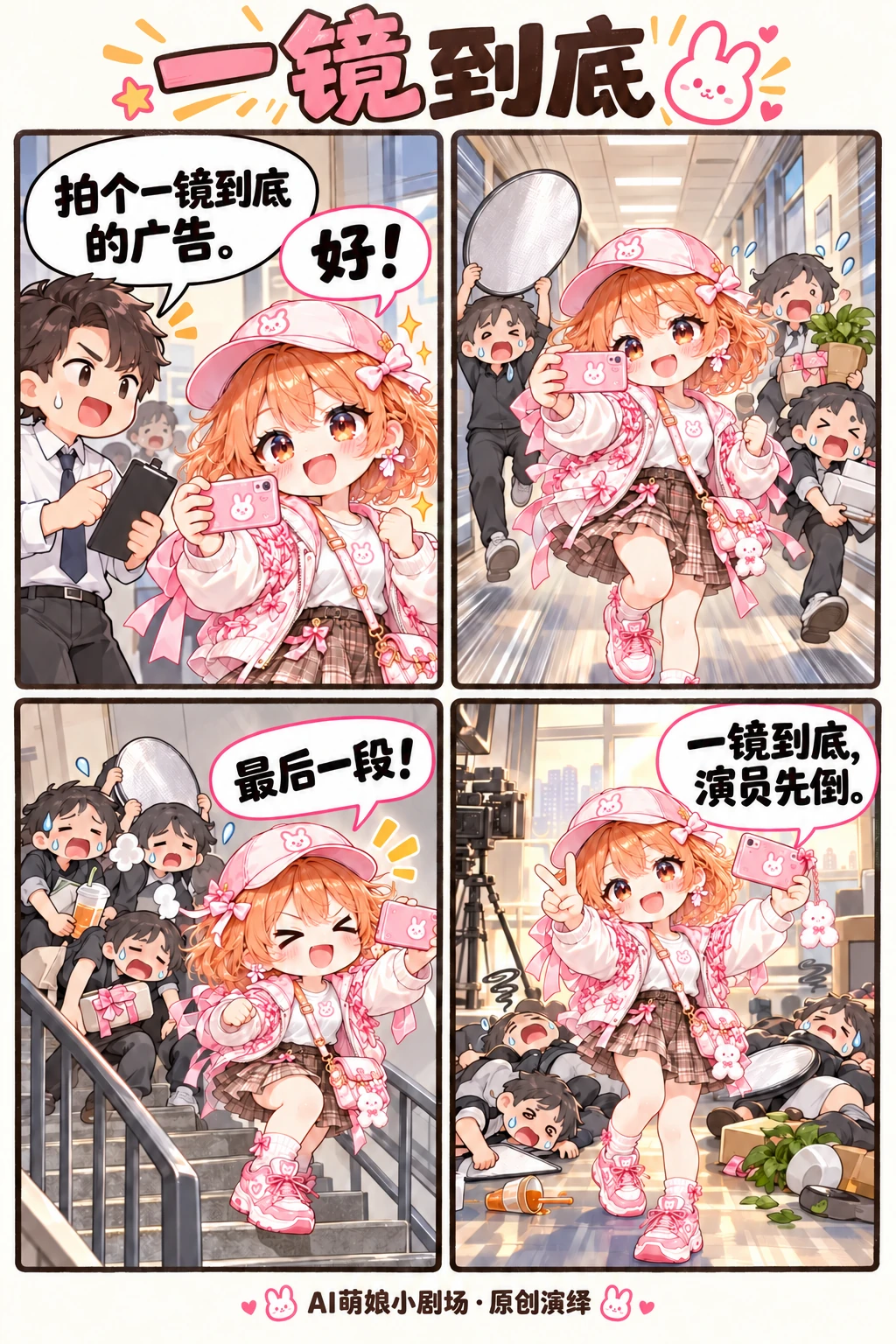 一镜到底，原创四格漫画完整画面
